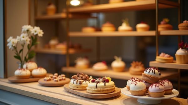 Optez pour une vitrine pâtisserie élégante avec des options personnalisées